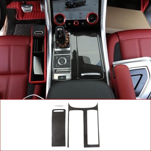Carbon Fiber Style For Range Rover Sport RR Sport 2018 2019 2020 ABS Plastic Center Console Panel Cover Trim Left Hand Drive