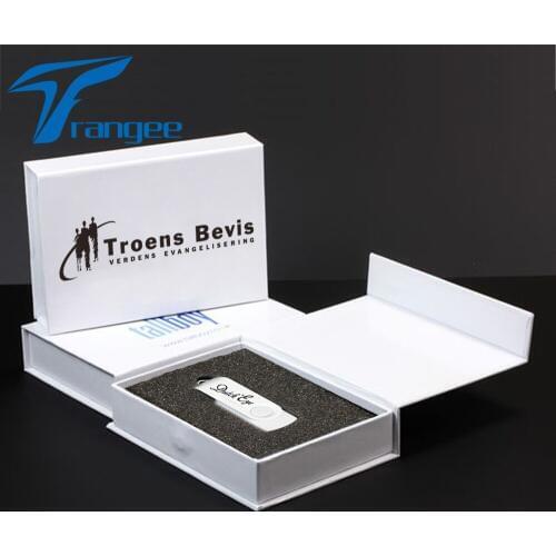 50PCS/Lot White Twister 4GB 8GB 16GB USB Flash Drive with Customized Logo Printing for Promotional, Gift Cardboard Box