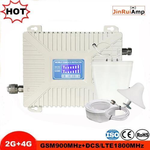 900 1800 and 900 2100 mhz Cell Phone Booster Dual Band Mobile Signal Amplifier 2G 3G 4G LTE Cellular Repeater GSM DCS WCDMA