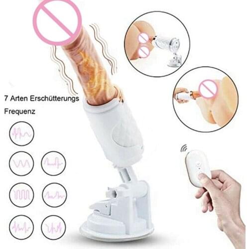 Automatic Heating Vibrator For Women Realistic Dildo Telescopic With Holder G-Spot Stimulation Masturbator Female Sex Toys