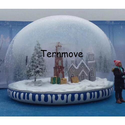 Christmas inflatable snow globe tent,Top quality Inflatable Snow Globe Ball For Advertising,Inflatable human snow globe