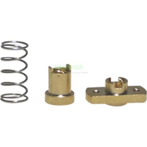 1pcs Ender-3 Anti Backlash TR8 lead screw brass nut set upgrade for CR-10/Tornado or clone 3D printer anti backlash Spring nut