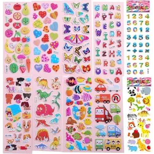 Q6PD 10Sheets Waterproof Sticker Stationery Treatment Supplies DIY Book Kid’s Gift