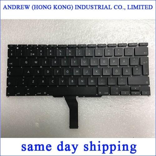 10pcs/lot Brand New A1370 A1465 Keyboard For Macbook Air 11'' A1370 A1465 SW Sweden Layout Keyboards 2011-2015 Years