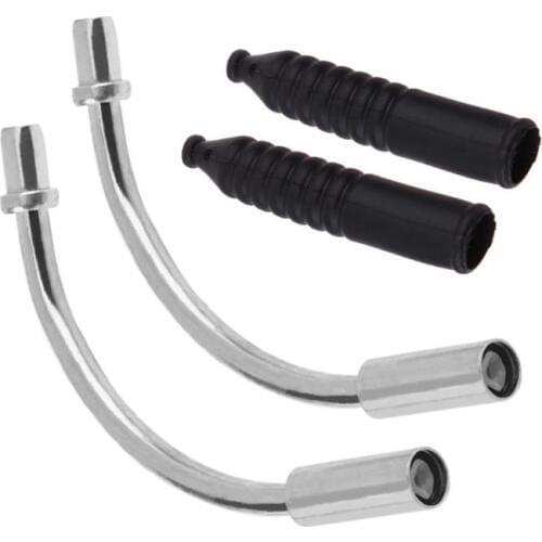 2 Sets MTB Mountain Bike V Brake Noodles Cable Guide Bend Tubes+ Sleeves