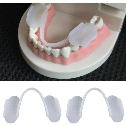 2Pcs/Box Soft Silicone Teeth Grinding Dental Night Protector Guard Anti-molar Braces for Teeth Anti Grinding Snoring For Sleep