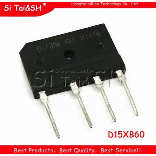 5PCS D15XB60 ZIP-4 D15XB 60 ZIP bridge rectifier new and original IC