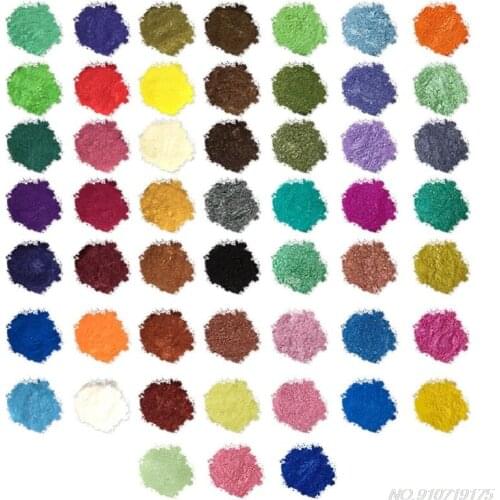 52 Color Mica Powder Pearlescent Pigment Resin Colorant Pack Skin Safe For DIY Soap Epoxy Resin Candle Makeup Craft D04 20