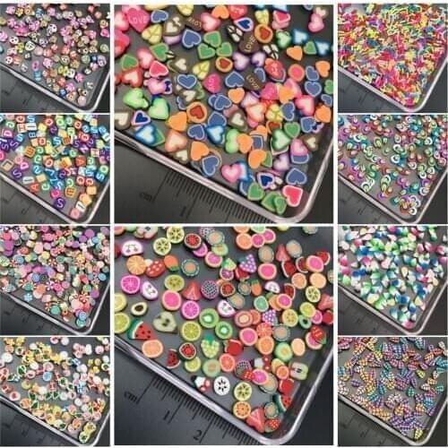 60g Mix Polymerclay,Soft Clay Sprinkles For Kids Diy/Craft Diy Making/Nail Art/Scrapbook Decoration/Craft Filler wholesale