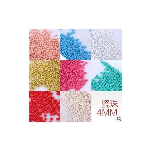 Free Shipping 500PCS 4mm Czech Seed Spacer Beads transparent beads murano glass beads for jewelry making DIY Pick 18 Colors