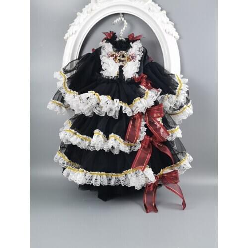 Free Shipping Handmade Dog Clothes Pet Trailing Wedding Dress Lolita Style Layered Lace Court Dress Cats Poodle Yorkie Maltese