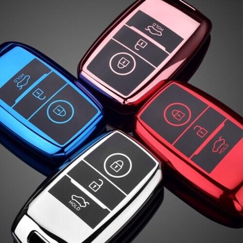 Color Soft TPU Car Key Cover Case Holder For Kia Rio Rio5 Sportage R K3 KX3 K4 K5 Ceed Sorento Cerato Optima 2015 2016 2017 2018