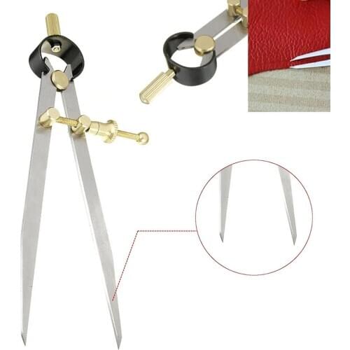 Wing Divider Leather Craft Rotating Scratch Furniture Leathercraft DIY Compasses Woodworker Circle Drawing Edger Tools