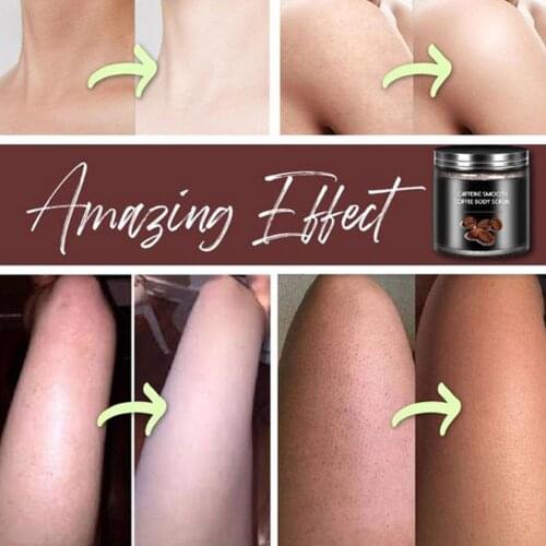 Coffee Scrub Body Scrub Cream Dead Sea Salt Exfoliating Treatment Anti Moisturizing Skin Whitening Cellulite Acne Smooth B0D5