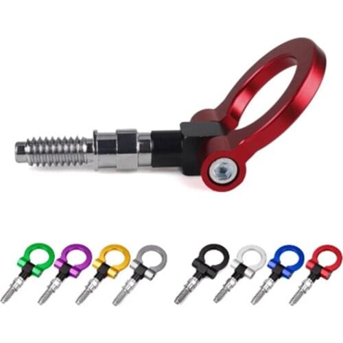 Racing Tow Trailer Hooks for European Cars Sticker Decoration Silver black red blue purple gold Towing Bars For Mitsubishi