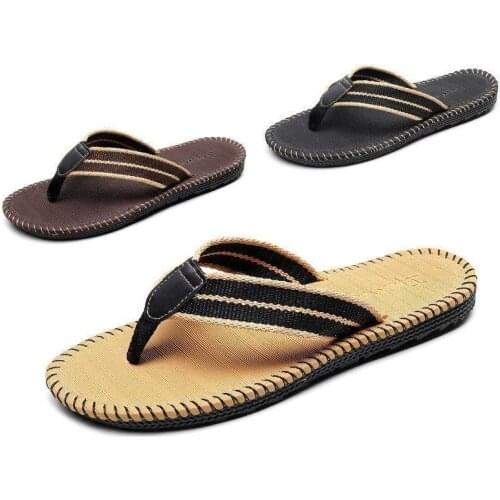 Summer Korean Version of Soft-soled Sandals Flip-flops Mens 2021 New Beach Shoes Personalized Non-slip Outdoor Flip-flops