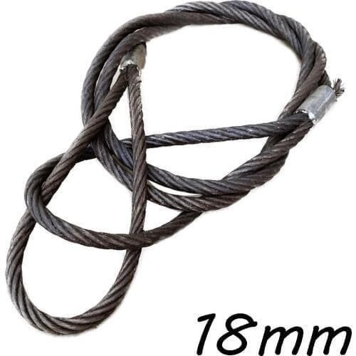 Handling steel wire rope 18mm galvanized steel wire hoisting rope hanging rope Factory equipment lifting tower crane sling