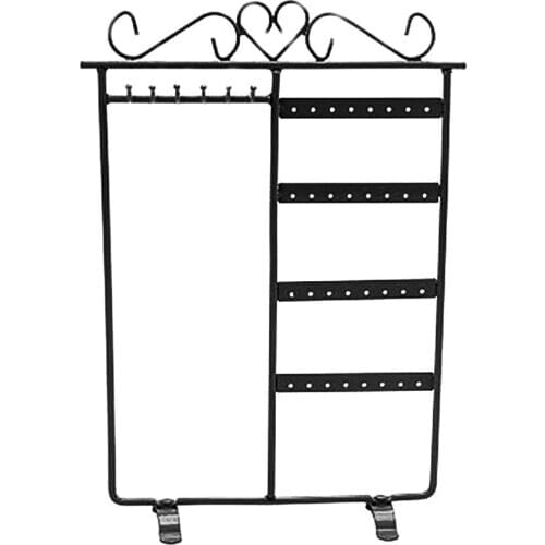 HOT SALES！！！New Arrival 32 Holes 6 Hooks Necklace Hang Stand Holder 4 Tiers Jewelry Show Rack Organizer