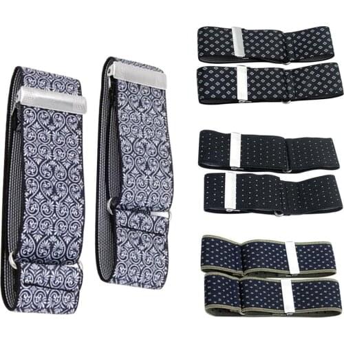 1 Pair Elegant Shirt Anti-slip Elastic Armband Sleeve Garter Bartender Cuff Holder Arm Warmers 3.5cm Groom Elastic Garter Gift