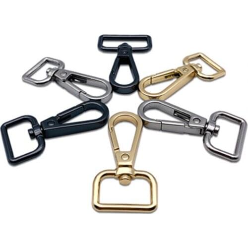 Bag Strap Metal Swivel Lobster Clasp DIY KeyChain Dog Buckle Bag Part Accessorie Spring Gate Openable Key Hook16/20/25mm