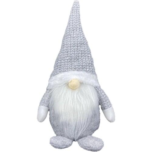 Christmas Faceless Doll Lovely Plush Gnomes Figurines Toys For Merry Christmas Home Party New Year Desktop Decor Birthday Xmas