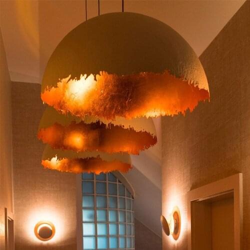 Modern Moon DesignArt Led Pendant Lights Home Decor Living Room Decoration Bedroom Bedside Lamp Restaurant Hanging Light Fixture