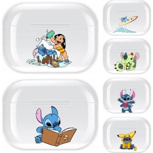 Stitch nice Transparent TPU Case For Airpods Pro 3 Case Silicone Headphone Accessories Air Pods 3 Apple Protective