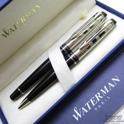 Waterman Expert Deluxe Roller Pen + Ballpoint Pen Set | İsme Special Pen | Gift Pen