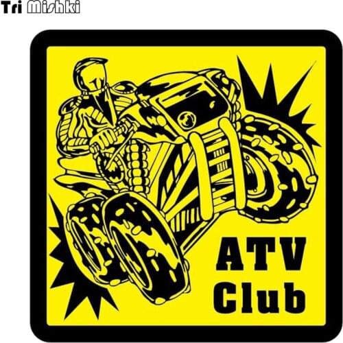 WCS958 ATV club car sticker PVC colorful Decals Waterproof sticker on Car Body Rear Window