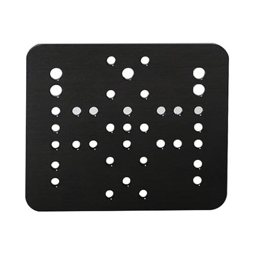 3D Printer part Gantry Plate 40mm black sand blasting 100mmx120mmx3mm