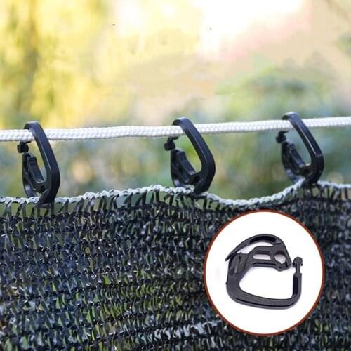 50Pcs Shade Net Hook Agricultural Greenhouse Shade Net Cord Outdoor Courtyard Poultry Breeding Fence Line Clips