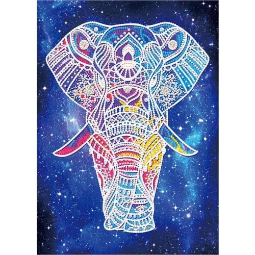 5D Luminous Diamond Painting Special Shaped Rhinestone DIY Elephant Diamond Mosaic Embroidery Cross Stitch Home Decoration