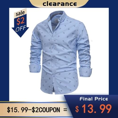 AIOPESON Men's Cotton Shirts China
