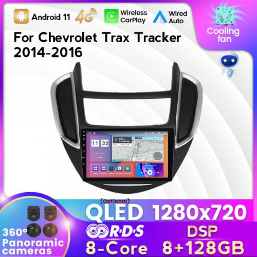 MEKEDE 2 DIN 6+128G Android 11 Car Radio Multimedia Player for Chevrolet Trax Tracker 2014-2016 GPS Navigation WIFI Carplay AUTO