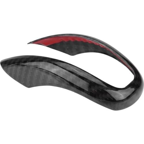 Car Carbon Fiber Interior Gear Shifter Knob Head Frame Cover Trim for Alfa Romeo Stelvio/Giulia Car Accessories