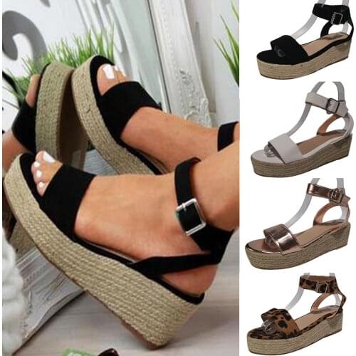 Sandals Women 2021 Leisure Wedges Heeled Women Shoes Summer Sandals Party Platform High Heels Shoes Woman босоножки женские