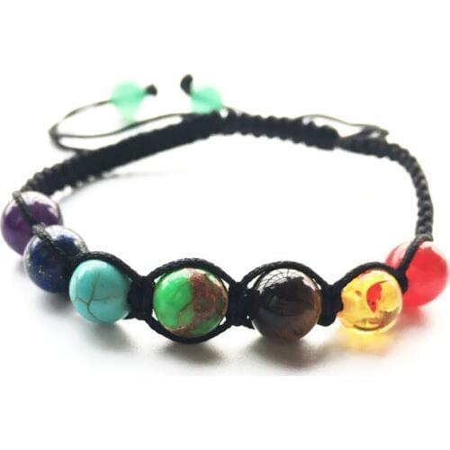 High Popularity Women Men Bracelet Seven Different Color Beads Rainbow Design High Grade Jewelry Provide Dropshipping