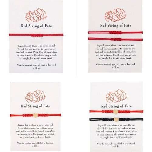 Handmade 7 Knots Lucky Red String Bracelets Protection Good Luck Fate Amulet Success Prosperity Rope Couple Friendship Jewelry