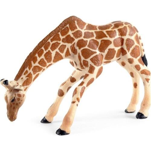 Children Science/Education Cognition Simulation Animal Model Giraffe Solid Static Plastic Eecoration Ornament Toy