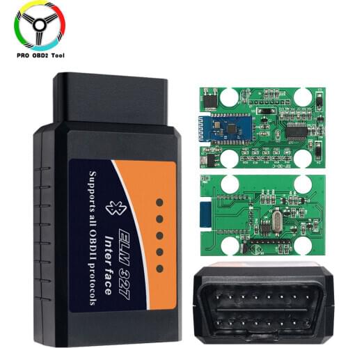 ELM327 V1.5 Bluetooth Real PIC18F25K80 Chip ELM 327 1.5 Interface OBD2 Diagnostic Scanner for Android Windows PC Diagnostic Tool
