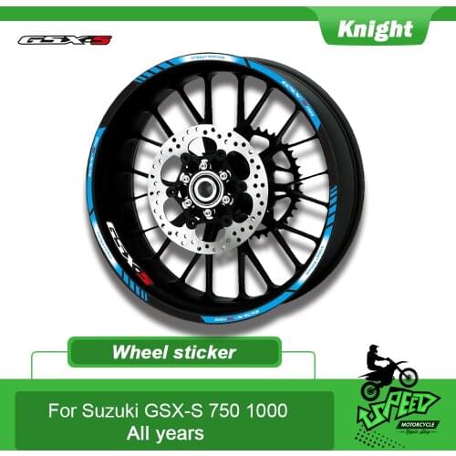For Suzuki GSX-S750 1000 High quality motorcycle sticker machine wheel sticker decal waterproof sun proof reflective rim bike