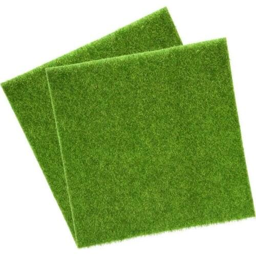 Grass artificial turf carpet for indoor and outdoor turf Synthetic green grass Home decoration 30cmx30cm 2pcs