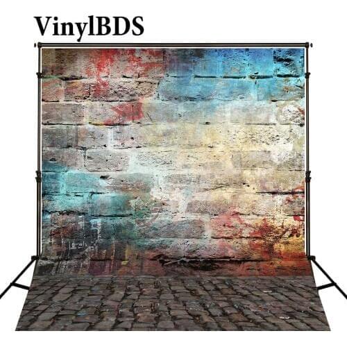 VinylBDS Photography Backdrop graffiti Brick Floor Background fundo fotografico para estudio newborn backgrounds for Studio