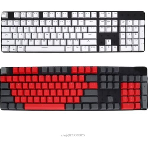 104 Pieces Profile PBT Keycaps with Key Puller for Keyboard, Backlit Keycap Set for Mechanical Gaming Keyboards Mar18 Dropship