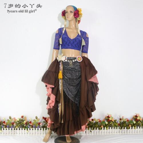 Lace Belly Dance Top Ats Tribal Choli Drop Short Sleeve Womens Costume BB01 05