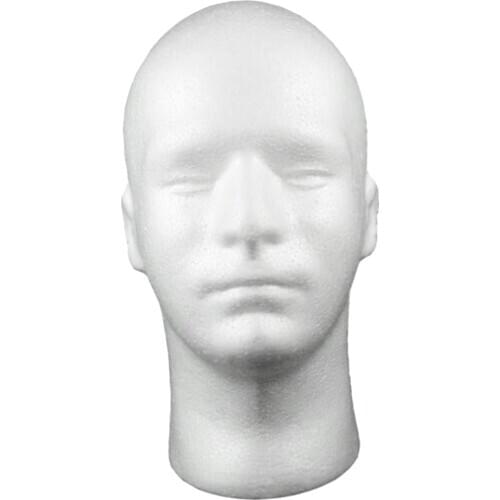 Lightweight Mans Hair Wigs Display Mannequin Head Stand Model for Cap