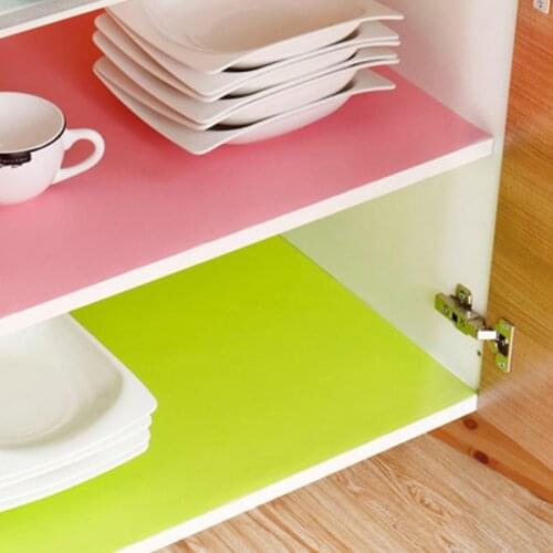 Reusable Shelf Cover Liner Drawer Cabinet Mat Moisture-Proof Waterproof Dust Anti-Slip Fridge Kitchen Table Pad Paper