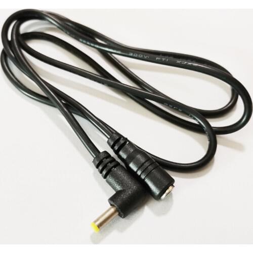 NCHTEK 90 Degree Angled DC Power Plug 4.0x1.7mm Male To Female Extension Connector Cable 90CM/Free Shipping/10PCS