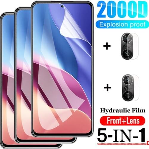 5-in-1, Hydrogel Film for xiaomi redmi note 10 pro Films note 9 s soft camera glass redmi k40 pro screen protector redmi note10