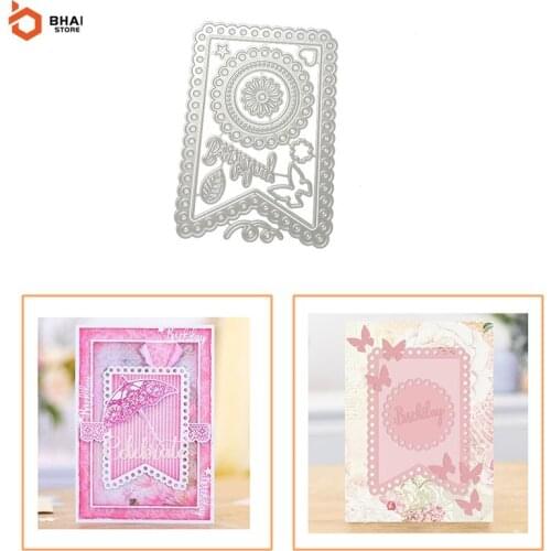 Christmas Lace Frame Metal Cutting Dies Cut Decoration Scrapbook Paper Card Embossing Decor Craft Mold New Arrival 2021